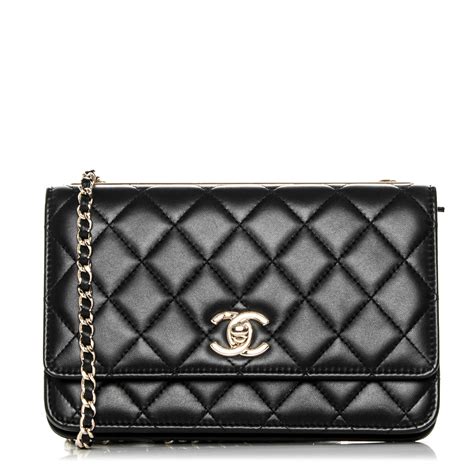 chanel trendy cc wallet on chain black|chanel wallet on chain cost.